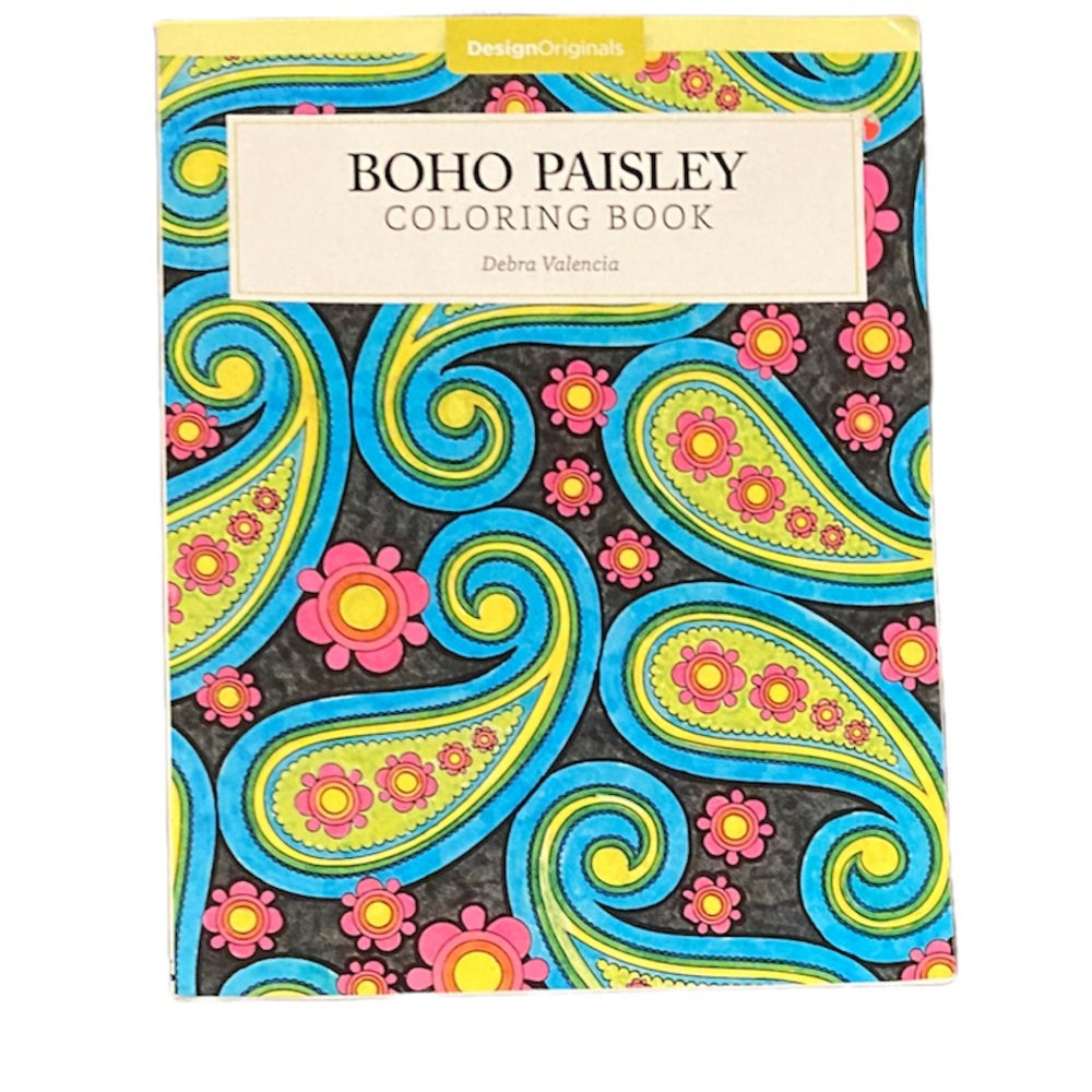 Boho Paisley Coloring Book